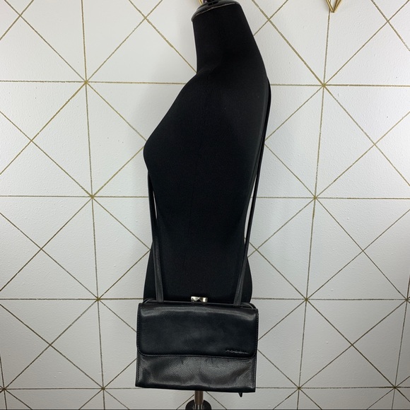 Fossil Genuine Leather Crossbody Black OS